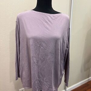 Lululemon Athletica Purple Boxy Long Sleeve Top